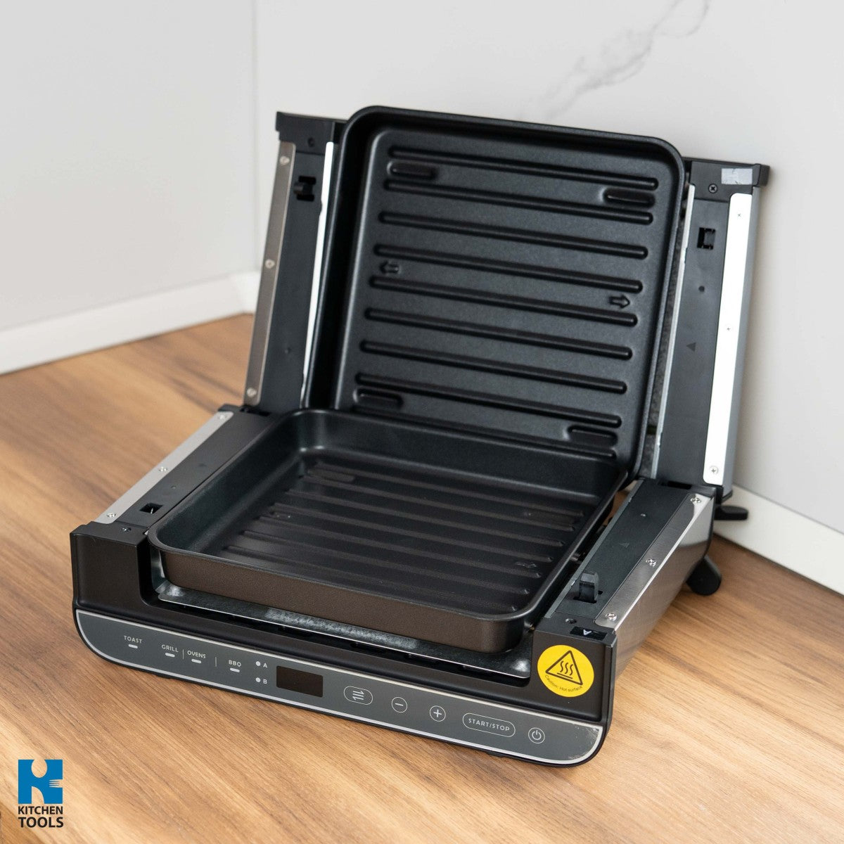 Мултифункционален уред за готвене 4в1 Oliver Voltz OV51015R, 1700W, 240x225 мм, Защита от прегряване, Инокс/Черен