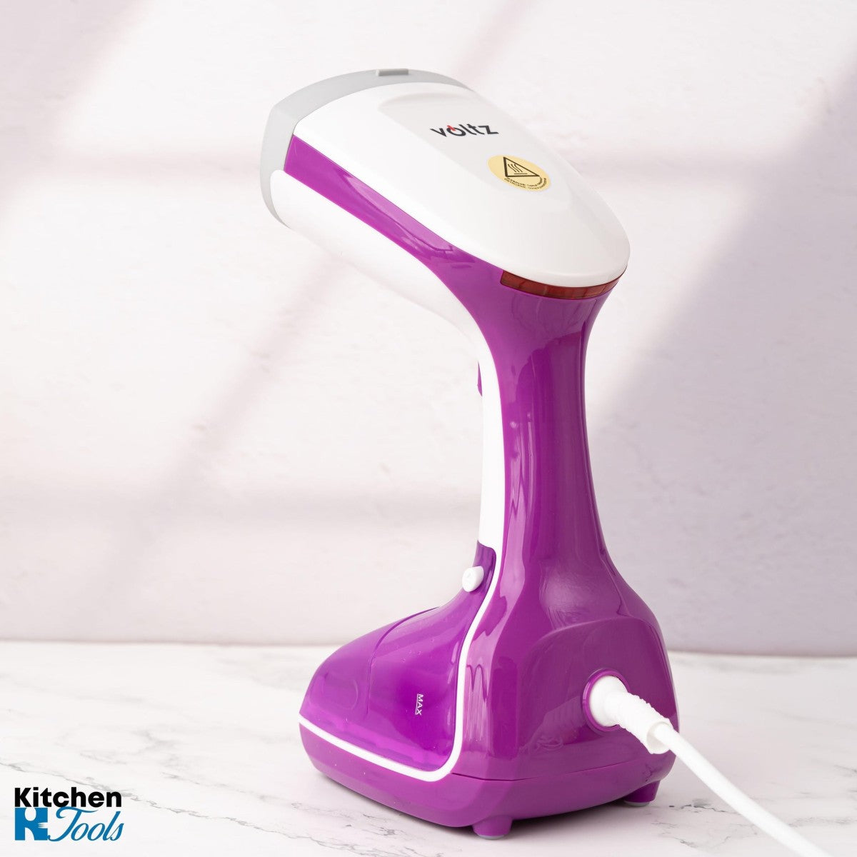 Вертикална парна ютия Oliver Voltz, 1000W, 10gr/min, кабел 1.8m, 280ml, розов