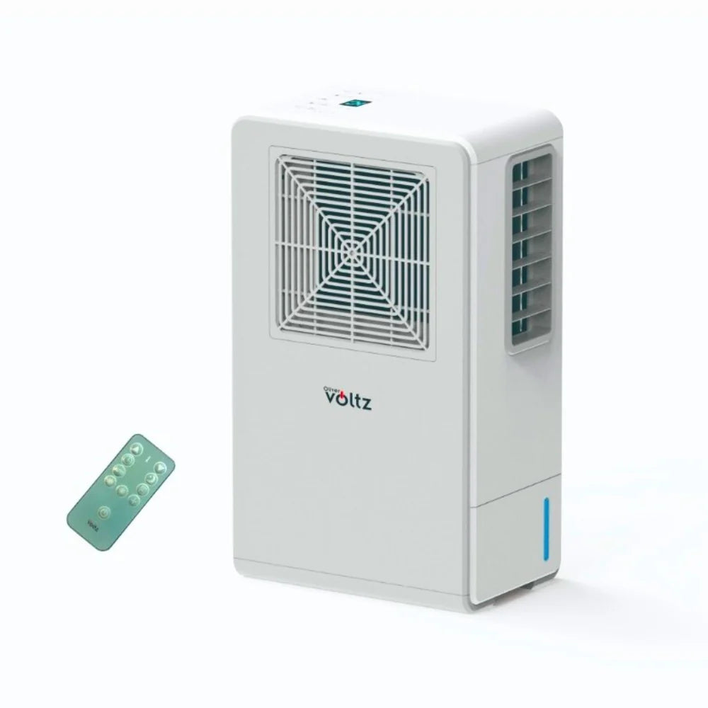 Мобилен климатик Oliver Voltz, Консумация 200W, Охлаждане 500W, Таймер, Двойно охлаждане, Бял