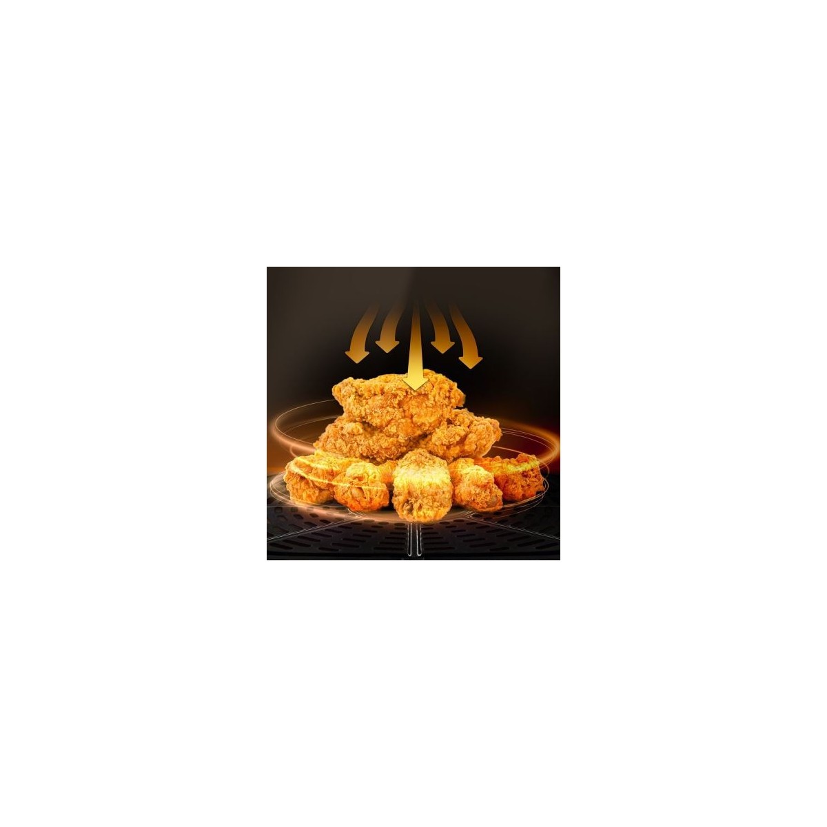 Airfryer ClearView 12 в 1, 1700 W, 7 литра, 80°C - 200°C, 60 мин. таймер, 12 програми, Oliver Voltz, черен