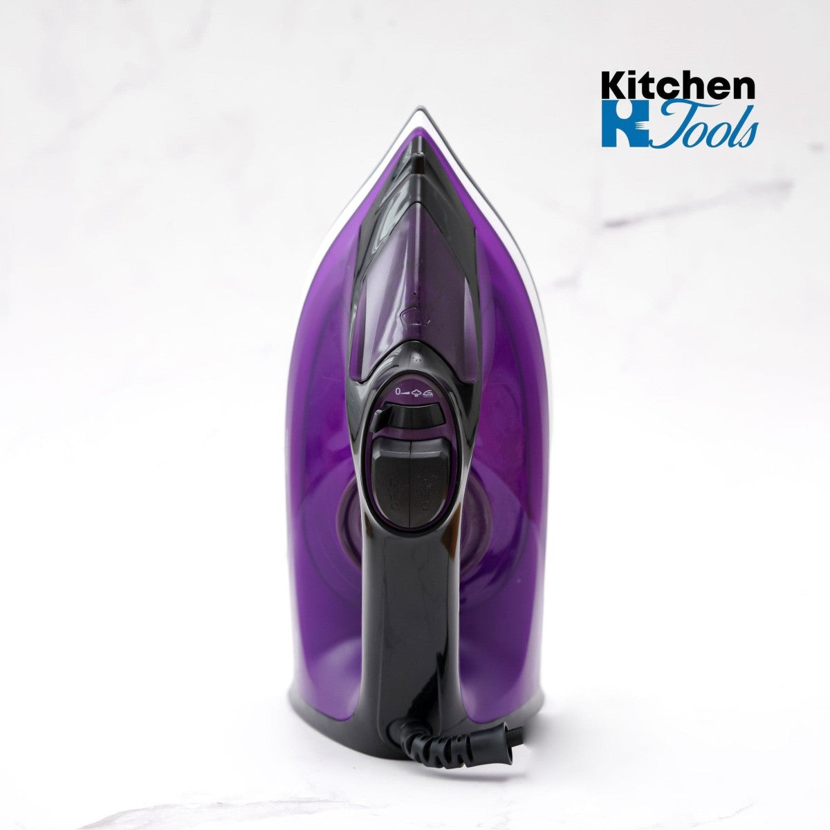 Самопочистваща се парна ютия Voltz, 2400W, контрол на парата, керамика, лилава