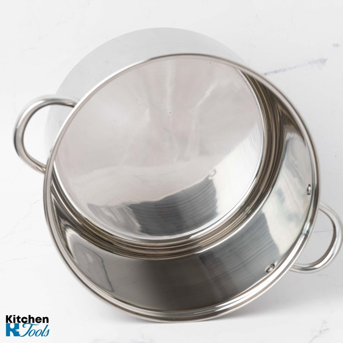 Комплект от 6 тенджери Bohmann от неръждаема стомана, (11.3L,13.6L,16.3L), индукция, 3-пластово дъно