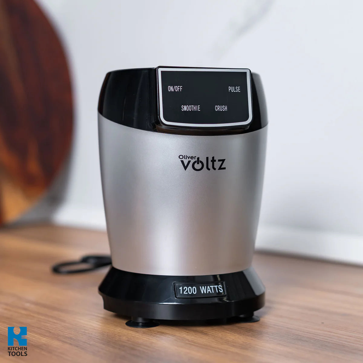 Нутри блендер Oliver Voltz, 1200W, 2 чаши, 1 л/800 мл, Без BPA, LED дисплей, Сив