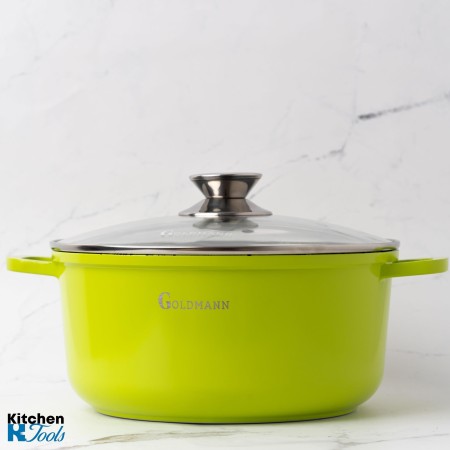 Зелена мраморна тенджера 2.3L, Goldmann