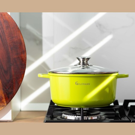 Зелена мраморна тенджера 2.3L, Goldmann