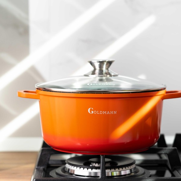 Мрамориран съд за готвене Goldmann, 2,3 л