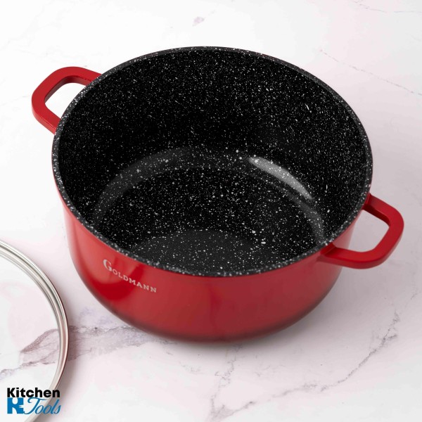 Мрамориран съд Goldmann - 2,3 л алуминиева отливка