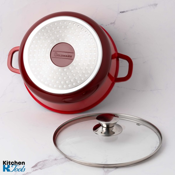 Мрамориран съд Goldmann - 2,3 л алуминиева отливка