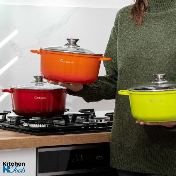 Мрамориран съд Goldmann - 2,3 л алуминиева отливка