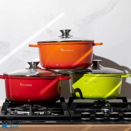 Зелена незалепваща тенджера 6.5L от Goldmann