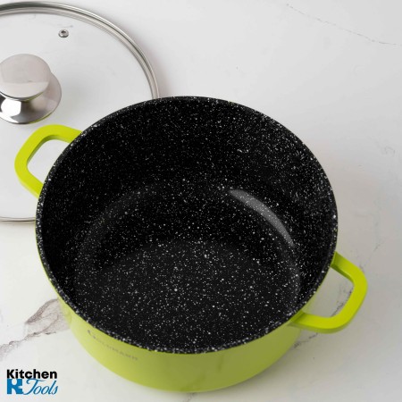 Зелена незалепваща тенджера 6.5L от Goldmann