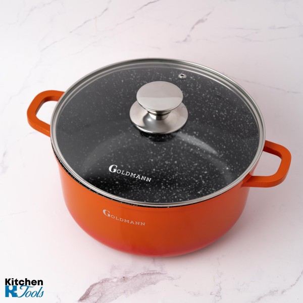 Мраморен съд за готвене 6,5 л - Goldmann