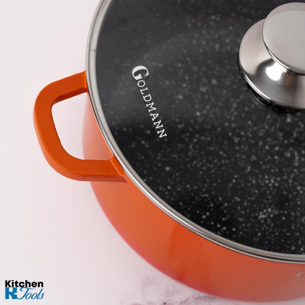 Мраморен съд за готвене 6,5 л - Goldmann