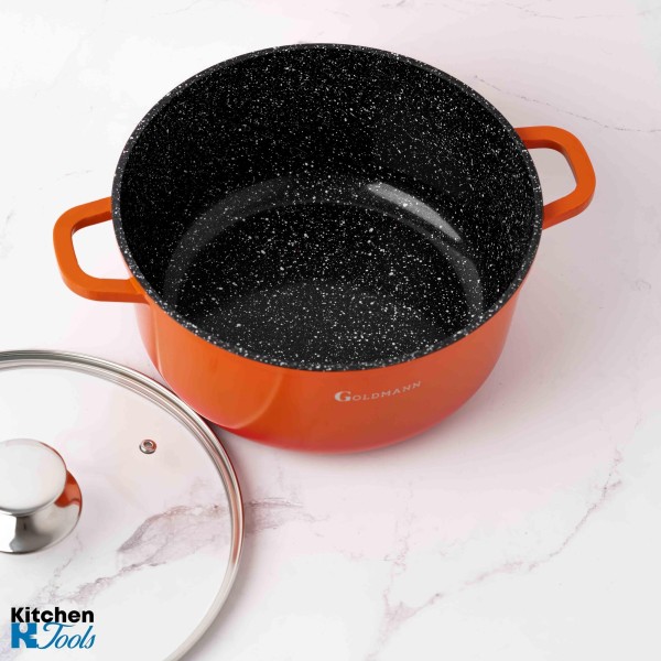 Мраморен съд за готвене 6,5 л - Goldmann