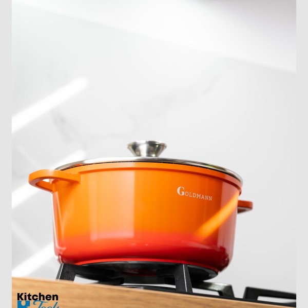 Мраморен съд за готвене 6,5 л - Goldmann