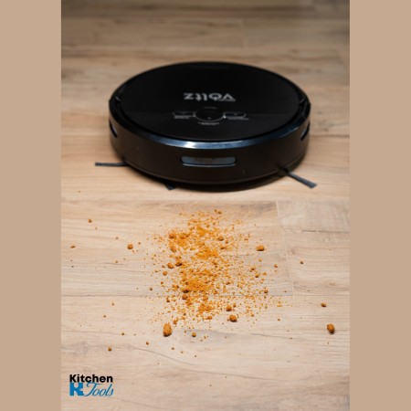 Прахосмукачка робот Oliver Voltz OV51004A, 4400mAh, 600 мл, До 200 m2, Wi-Fi, Tuya Smart, Жироскоп, Черен