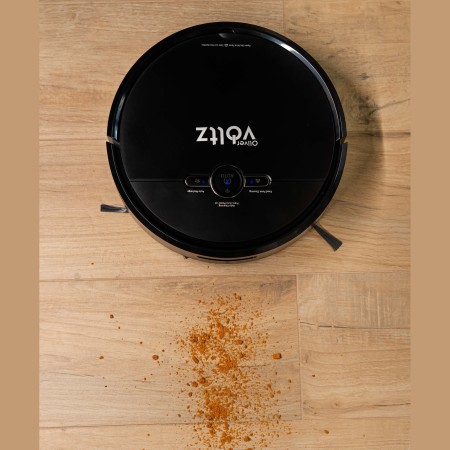 Прахосмукачка робот Oliver Voltz OV51004A, 4400mAh, 600 мл, До 200 m2, Wi-Fi, Tuya Smart, Жироскоп, Черен