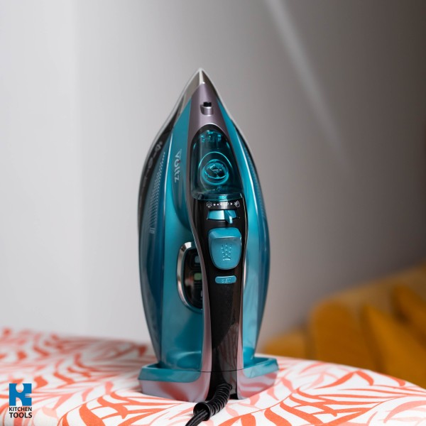 Ютия, 3200W, против котлен камък, вертикална/хоризонтална, 350 мл, керамична, бързо нагряване, Oliver Voltz, синя