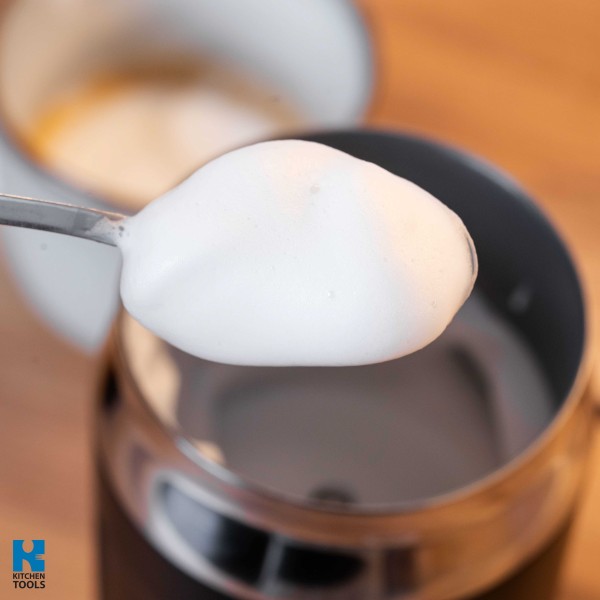 Уред за разпенване на мляко 3в1 Oliver Voltz OV51176A, 240 мл, 500W,  термозащита STRIX, Неръждаема стомана, Черен/сив