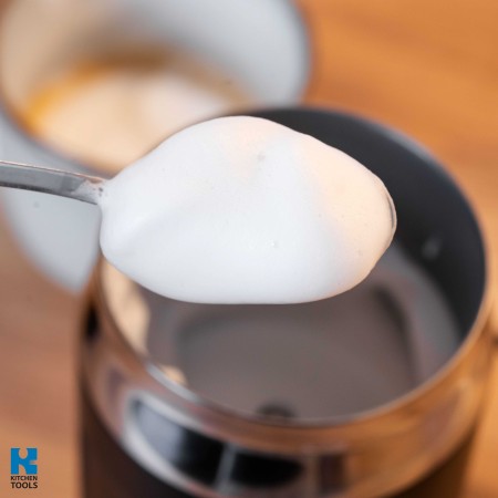 Уред за разпенване на мляко 3в1 Oliver Voltz OV51176A, 240 мл, 500W,  термозащита STRIX, Неръждаема стомана, Черен/сив