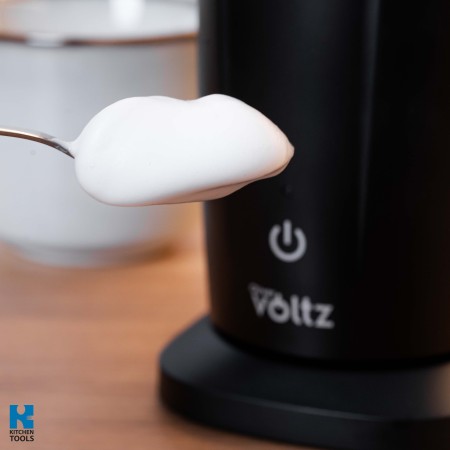 Уред за разпенване на мляко 3в1 Oliver Voltz OV51176A, 240 мл, 500W,  термозащита STRIX, Неръждаема стомана, Черен/сив