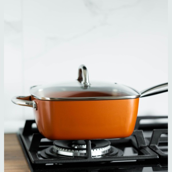 Тигани с неръждив покритие и меден ринг 4.5л