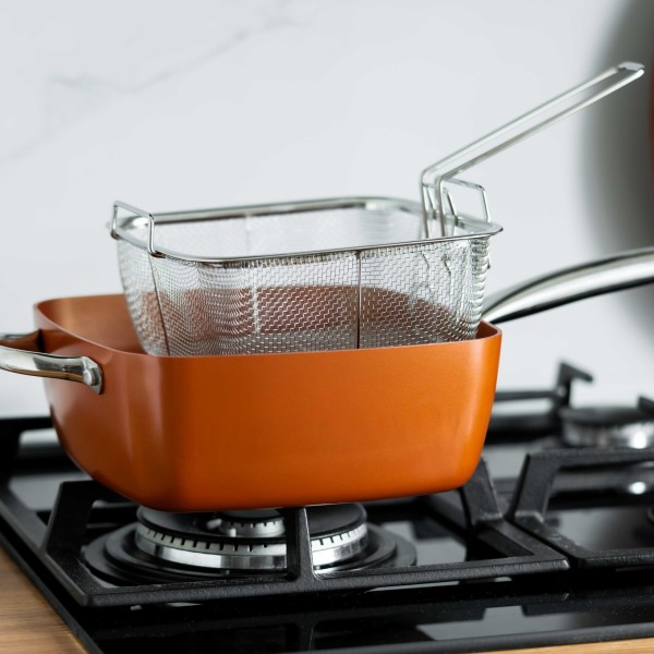 Тигани с неръждив покритие и меден ринг 4.5л