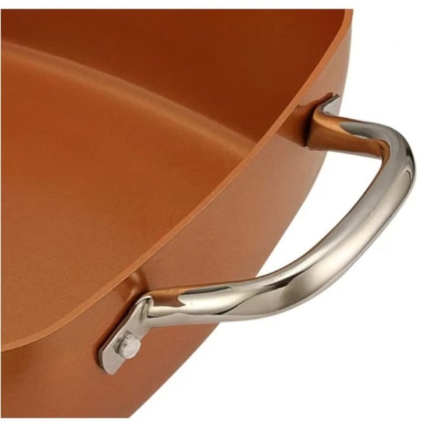 Тигани с неръждив покритие и меден ринг 4.5л