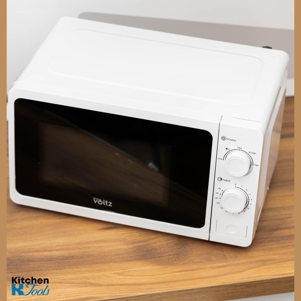 Микровълнова печка Voltz, 700W, 20 литра, бяла