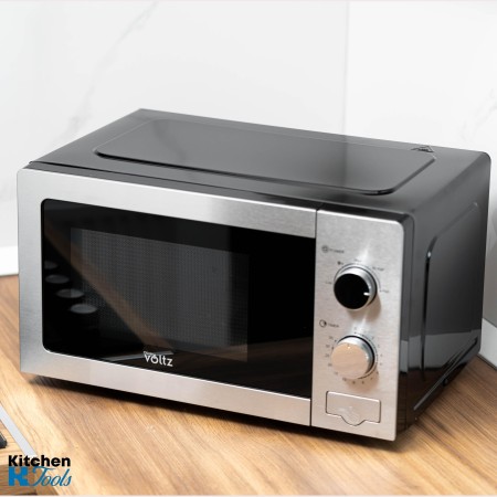Микровълнова фурна Voltz 700W, 20L, Сива