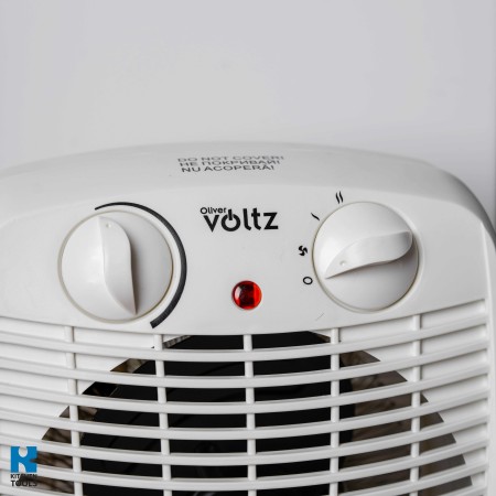 Вентилаторна печка Voltz V51970C, 2000W, 3 степени, Охлаждане, Бял
