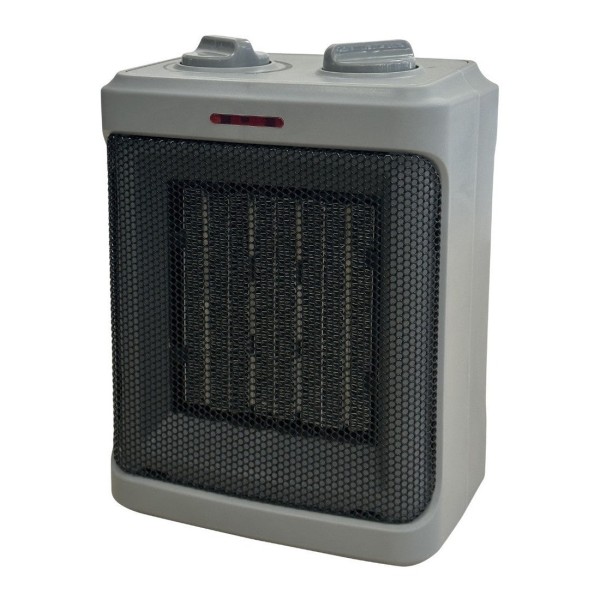 Керамична вентилаторна печка Oliver Voltz OV51970H, 1500W, 3 режима, 2 темп. настройки, Термостат, Защита при преобръщане, Сив