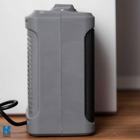 Керамична вентилаторна печка Oliver Voltz OV51970H, 1500W, 3 режима, 2 темп. настройки, Термостат, Защита при преобръщане, Сив