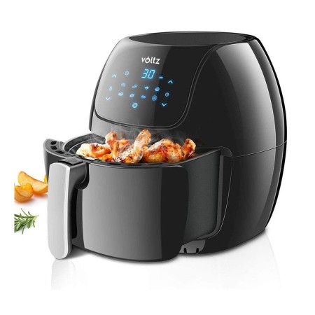 Airfryer 8 в 1, 1800W, 7.7 литра, 80°C - 200°C, 60 мин. таймер, LED екран, 8 програми, Oliver Voltz, черен