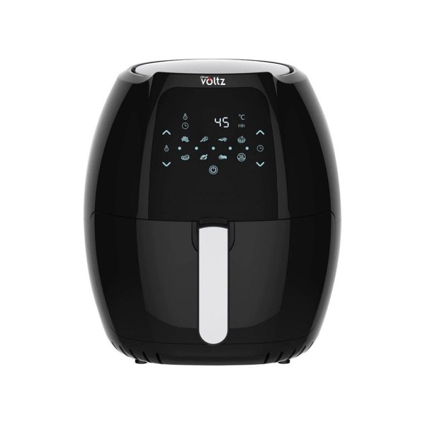 Airfryer 8 в 1, 1800W, 7.7 литра, 80°C - 200°C, 60 мин. таймер, LED екран, 8 програми, Oliver Voltz, черен
