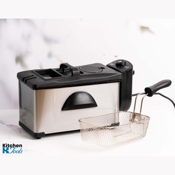 Фритюрник Voltz 3L, 2200W, неръждаема стомана