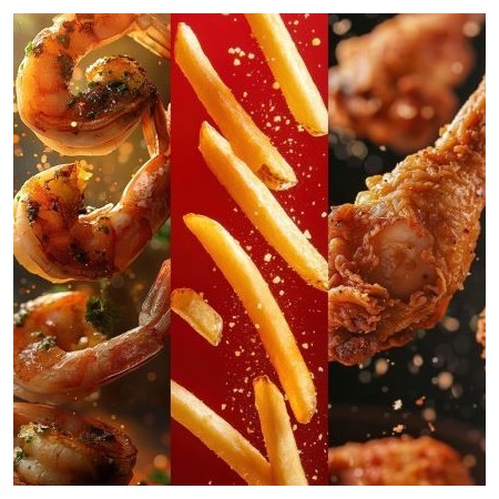 Airfryer ClearView 12 в 1, 1700 W, 7 литра, 80°C - 200°C, 60 мин. таймер, 12 програми, Oliver Voltz, черен