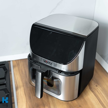 Airfryer ClearView 12 в 1, 1700 W, 7 литра, 80°C - 200°C, 60 мин. таймер, 12 програми, Oliver Voltz, черен
