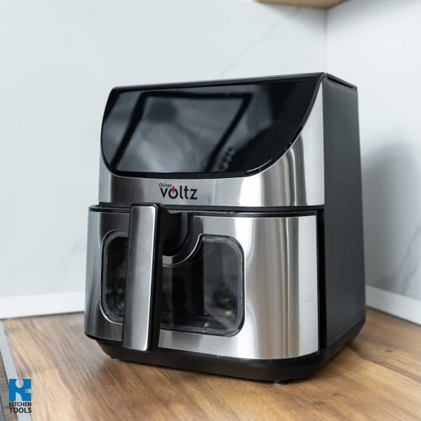 Airfryer ClearView 12 в 1, 1700 W, 7 литра, 80°C - 200°C, 60 мин. таймер, 12 програми, Oliver Voltz, черен