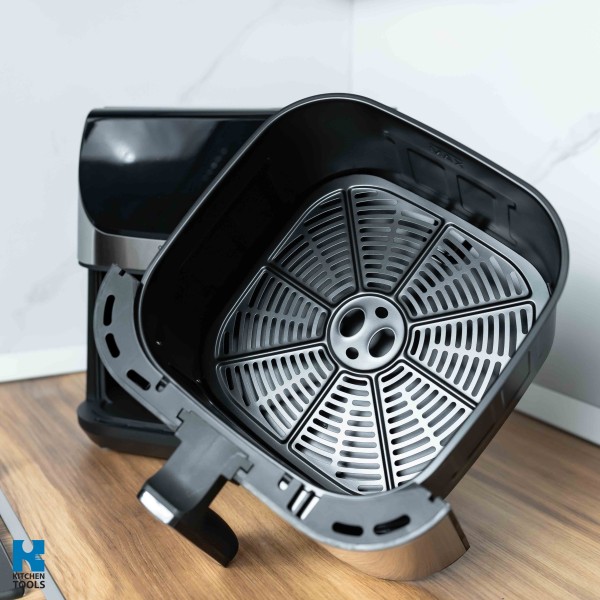 Airfryer ClearView 12 в 1, 1700 W, 7 литра, 80°C - 200°C, 60 мин. таймер, 12 програми, Oliver Voltz, черен