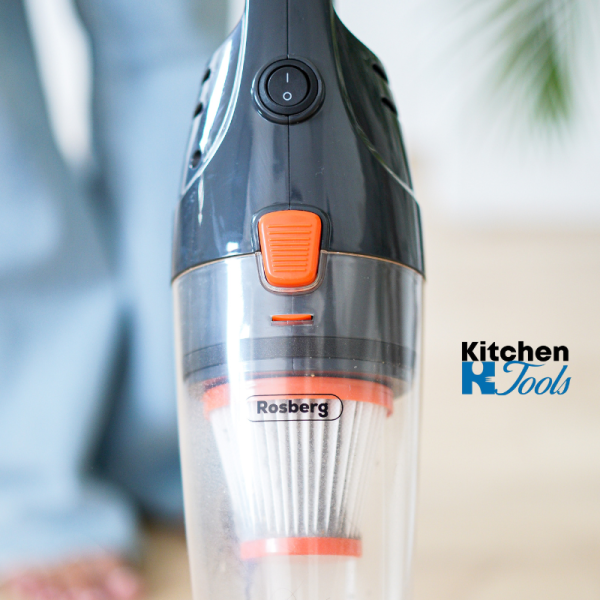 Вертикална прахосмукачка Rosberg 2в1, 600W, черна