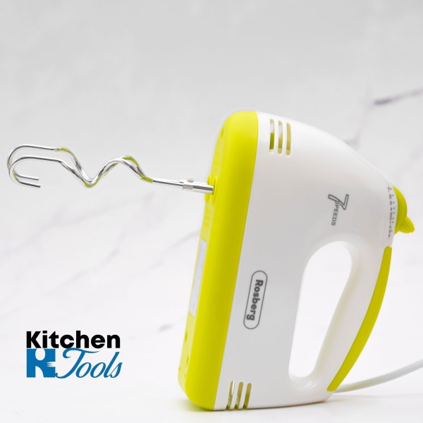 Ръчен миксер Rosberg 7 скорости, зелен