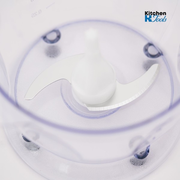 Електрически чопър, 400W, стъклена купа, бял/зелен