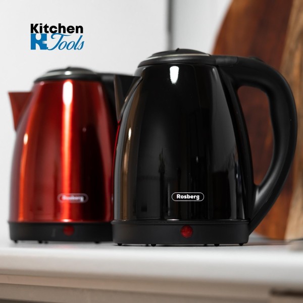 Чайник Rosberg, 1800W, 1.8L, черен