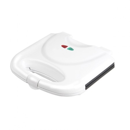 Уред за сандвичи 800W, бял, незалепващи плочи