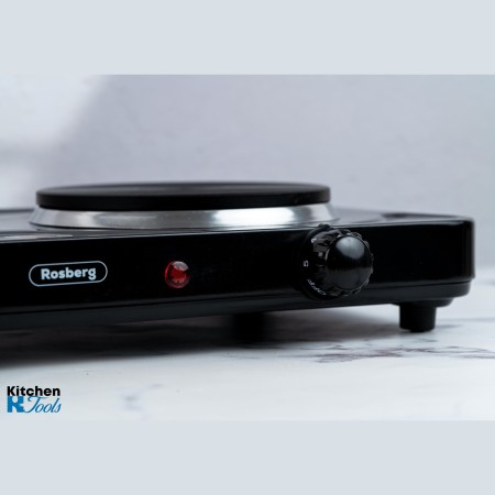 Двоен електрически котлон Rosberg, 2500 W, черен
