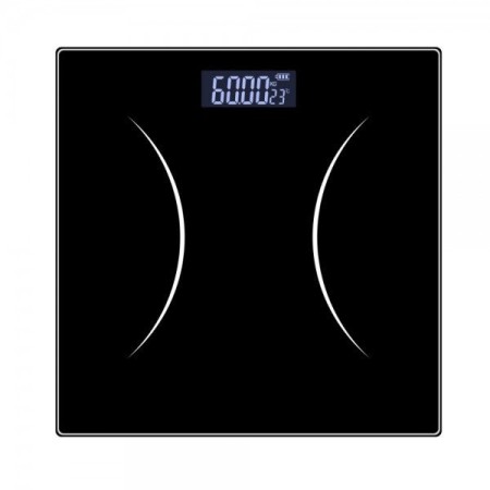 Дигитален кантар за баня Rosberg, 180 кг, стъклен