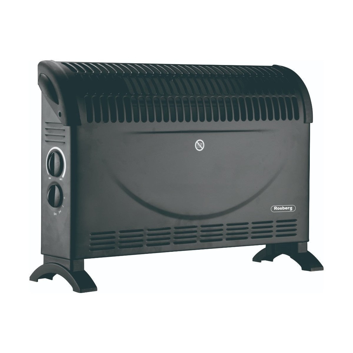 Електрически конвектор Rosberg 2000W, черен