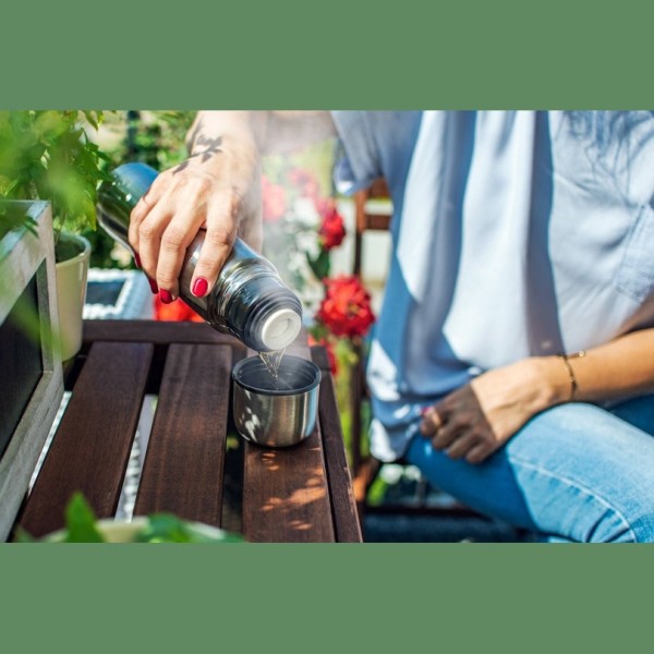 Термос от неръждаема стомана 1L с протектор, Росберг