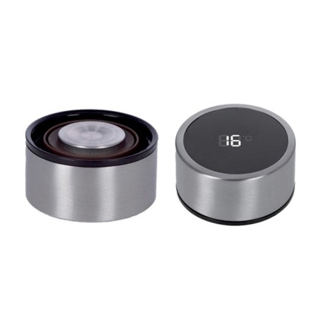 Термос Rosberg 500 мл с LED дисплей, сив металик